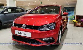 [Volkswagen Buôn Ma Thuột ] xe Đức nhập 100% Polo Hatchback màu đỏ Sunset phù hợp gia đình nhỏ, các chị em phụ nữ giá 695 triệu tại Đắk Lắk
